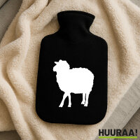 Wärmflasche Schaf Silhouette