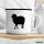 Emaille Tasse Schaf Silhouette 300ml Vintage Emaille Becher