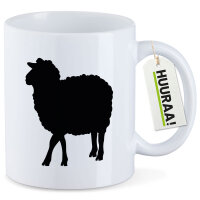 Kaffeetasse Schaf Silhouette 330ml