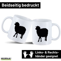 Kaffeetasse Schaf Silhouette 330ml