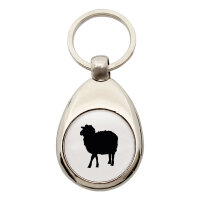Schlüsselanhänger Schaf Silhouette