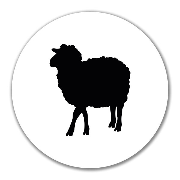 Aufkleber Schaf Silhouette 10cm Sticker
