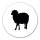 Aufkleber Schaf Silhouette 10cm Sticker