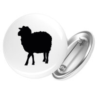 Button Schaf Silhouette Anstecker