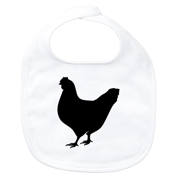 Baby Lätzchen Huhn Silhouette