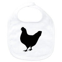 Baby L&auml;tzchen Huhn Silhouette Klettverschluss
