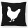 Kissen Huhn Silhouette 40x40cm