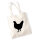Jutebeutel Huhn Silhouette 10 Liter
