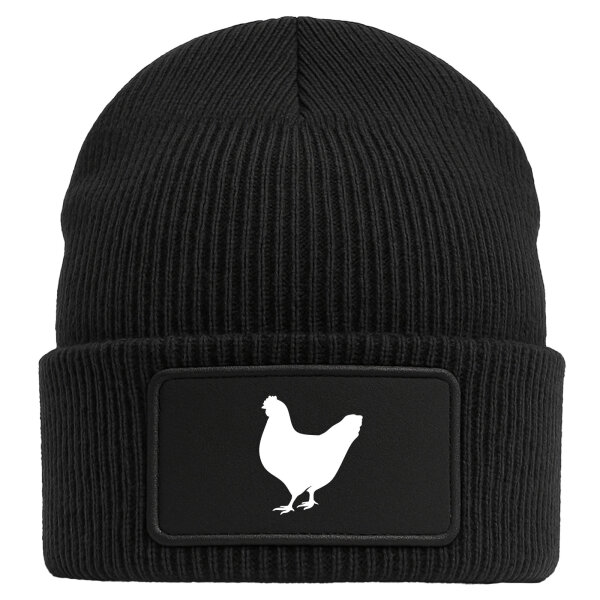 Beanie Huhn Silhouette
