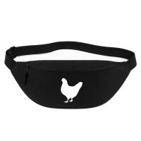 Bauchtasche Huhn Silhouette 2,5 Liter Black Crossbody Bag