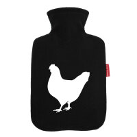 Wärmflasche Huhn Silhouette