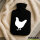 Wärmflasche Huhn Silhouette