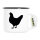 Emaille Tasse Huhn Silhouette 300ml Vintage Emaille Becher