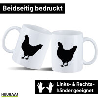 Kaffeetasse Huhn Silhouette 330ml
