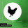Aufkleber Huhn Silhouette 10cm Sticker