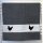 Handtuch Huhn Silhouette 50x100cm