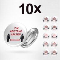 Button 2 Zwei Meter Abstand halten  Größe 59mm