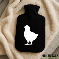 Wärmflasche Küken Silhouette