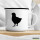 Emaille Tasse Küken Silhouette 300ml Vintage Emaille Becher