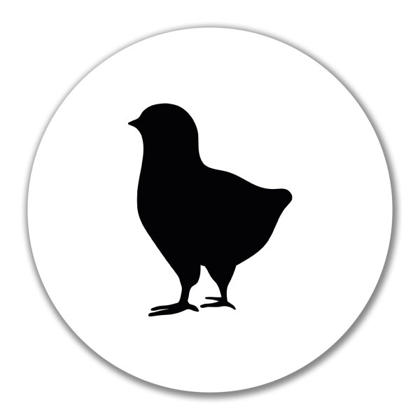 Aufkleber Küken Silhouette 10cm Sticker