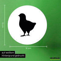 Aufkleber Küken Silhouette 10cm Sticker