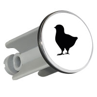 Waschbeckenstöpsel Küken Silhouette 4cm...