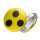 Button Blindenplakette Anstecker Größe 59mm