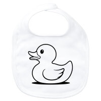 Baby Lätzchen Gummiente Silhouette