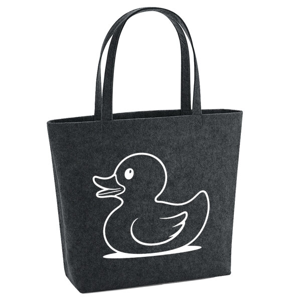 Filzshopper Gummiente Silhouette 22 Liter