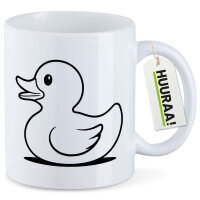 Kaffeetasse Gummiente Silhouette 330ml