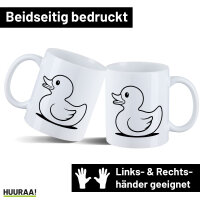 Kaffeetasse Gummiente Silhouette 330ml