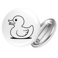 Button Gummiente Silhouette Anstecker