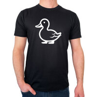 Herren T-Shirt Ente Silhouette Größe S-3XL