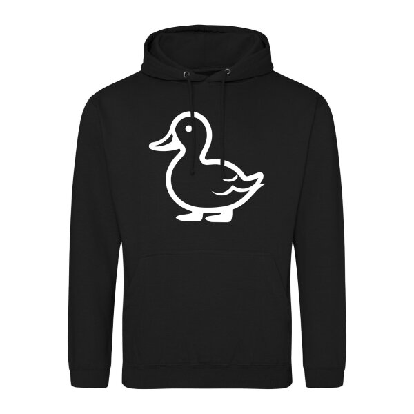 Unisex Hoodie Ente Silhouette Größe S-3XL