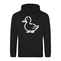 Unisex Hoodie Ente Silhouette Größe S-3XL