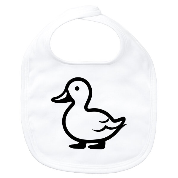 Baby Lätzchen Ente Silhouette