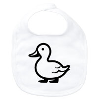 Baby Lätzchen Ente Silhouette