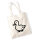 Jutebeutel Ente Silhouette 10 Liter