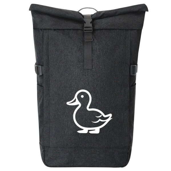 Kurierrucksack Ente Silhouette 30-44 Liter Black Melange