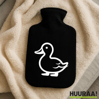 Wärmflasche Ente Silhouette