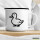Emaille Tasse Ente Silhouette 300ml Vintage Emaille Becher