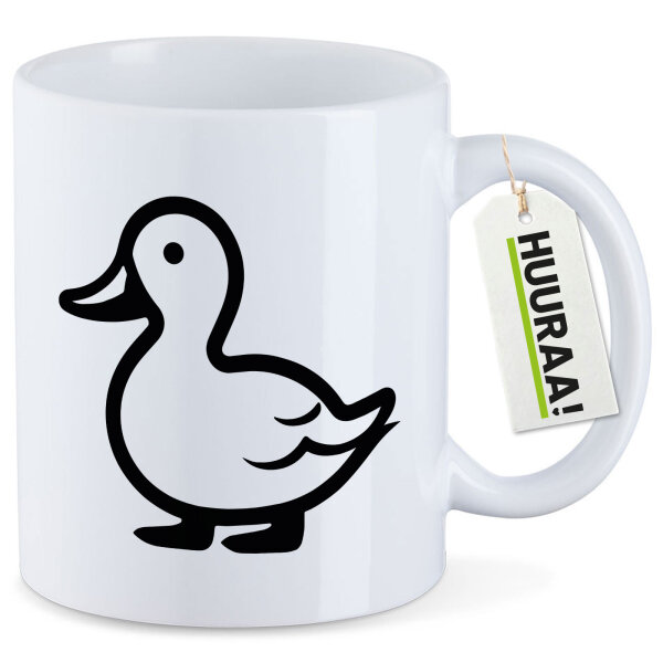 Kaffeetasse Ente Silhouette 330ml