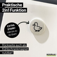 Magnet Ente Silhouette 59mm Kühlschrankmagnet Flaschenöffner