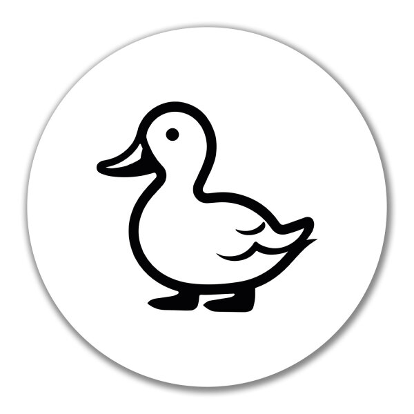 Aufkleber Ente Silhouette 10cm Sticker
