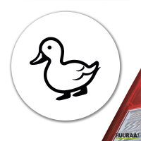 Aufkleber Ente Silhouette 10cm Sticker