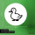 Aufkleber Ente Silhouette 10cm Sticker