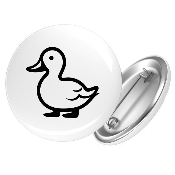 Button Ente Silhouette Anstecker