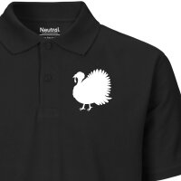 Herren Polo Shirt Truthahn Silhouette Größe S-3XL