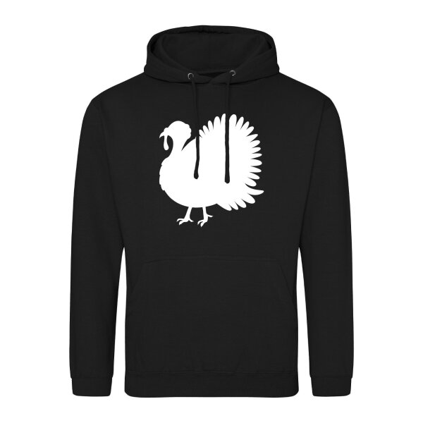 Unisex Hoodie Truthahn Silhouette Größe S-3XL