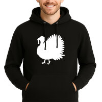 Unisex Hoodie Truthahn Silhouette Größe S-3XL